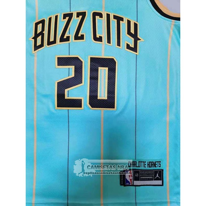 Camiseta Charlotte Hornets Gordon Hayward Ciudad 2020-21 Verde